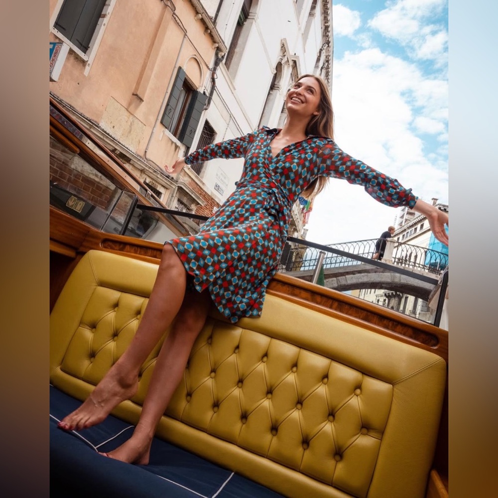 NWT $598 Diane Von Furstenberg Phoenix Short Dress